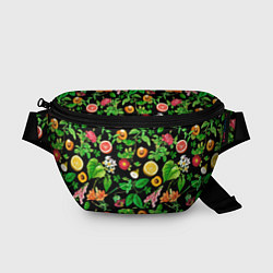 Поясная сумка Фруктовый сад, цвет: 3D-принт