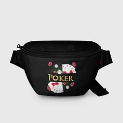 Поясная сумка Покер POKER, цвет: 3D-принт