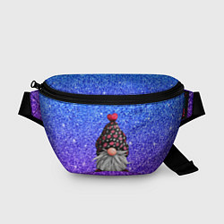 Поясная сумка Зимний гном в шапке, цвет: 3D-принт
