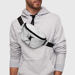 Поясная сумка BANKSY БУНТ RIOT БЭНКСИ, цвет: 3D-принт — фото 2