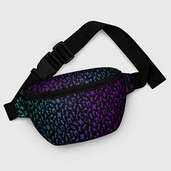 Поясная сумка Рунический алфавит Neon pattern, цвет: 3D-принт — фото 2