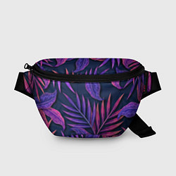 Поясная сумка Neon Tropical plants pattern, цвет: 3D-принт