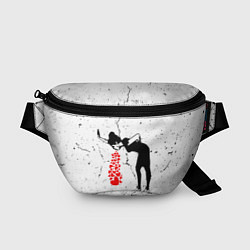Поясная сумка Banksy - Бэнкси больная любовь, цвет: 3D-принт