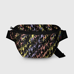 Поясная сумка Цветная абстракция брызгами, цвет: 3D-принт