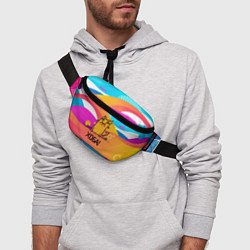 Поясная сумка Кот на шпагате, цвет: 3D-принт — фото 2