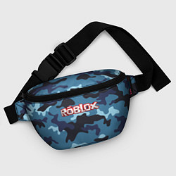 Поясная сумка Roblox Камуфляж Тёмный Синий, цвет: 3D-принт — фото 2