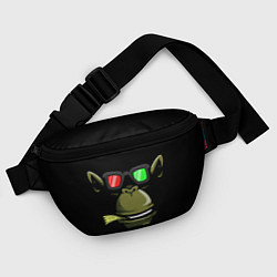 Поясная сумка Обезьяна в 3Д очках, цвет: 3D-принт — фото 2