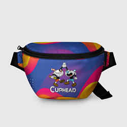 Поясная сумка Веселые чашечки - Cuphead, цвет: 3D-принт