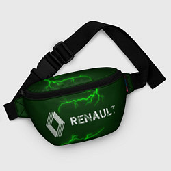 Поясная сумка РЕНО Renault - Молнии, цвет: 3D-принт — фото 2