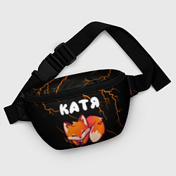 Поясная сумка Катя - ЛИСИЧКА - Молнии, цвет: 3D-принт — фото 2