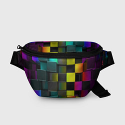 Поясная сумка Colored Geometric 3D pattern, цвет: 3D-принт