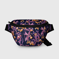 Поясная сумка Цветы Колокольчики, цвет: 3D-принт