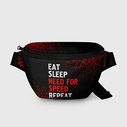 Поясная сумка Eat Sleep Need for Speed Repeat - Спрей, цвет: 3D-принт