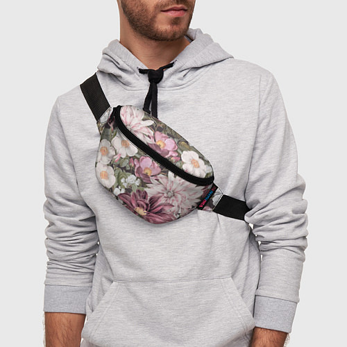 Поясная сумка Цветы Красивый Цветочный Букет Георгин / 3D-принт – фото 3