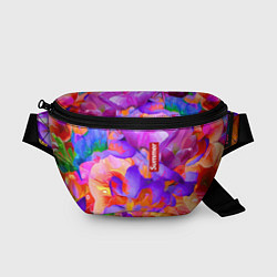 Поясная сумка Красочный цветочный паттерн Лето Colorful Floral P, цвет: 3D-принт