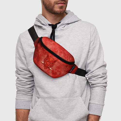 Поясная сумка Красный кабан / 3D-принт – фото 3