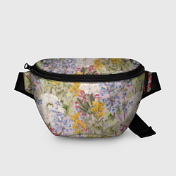 Поясная сумка Цветы Удивительное Лето, цвет: 3D-принт