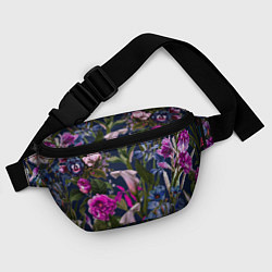 Поясная сумка Цветы Таинственные, цвет: 3D-принт — фото 2