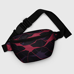 Поясная сумка Розово-сиреневые линии, цвет: 3D-принт — фото 2