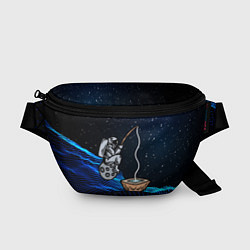 Поясная сумка Космонавт - рыбак, цвет: 3D-принт