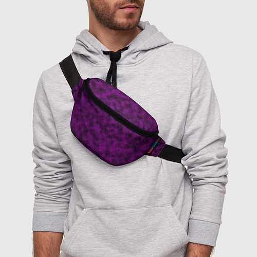 Поясная сумка Черно-пурпурная облачность / 3D-принт – фото 3