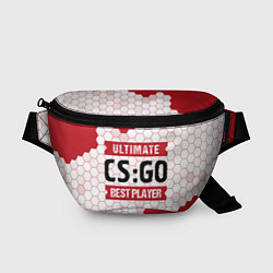 Поясная сумка CS:GO: красные таблички Best Player и Ultimate, цвет: 3D-принт