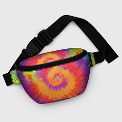 Поясная сумка Тай дай в радуге, цвет: 3D-принт — фото 2