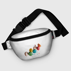 Поясная сумка Полет макарунов, цвет: 3D-принт — фото 2