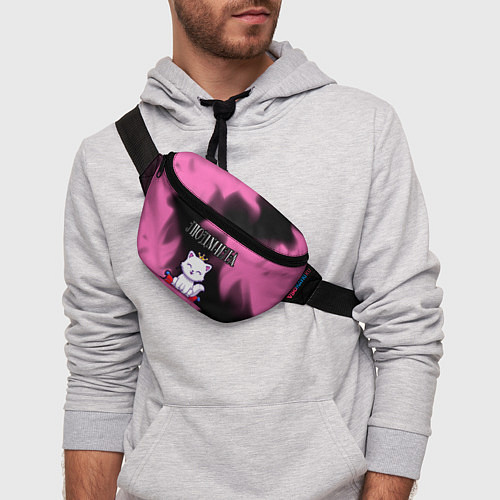 Поясная сумка Людмила КОШКА Огонь / 3D-принт – фото 3