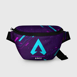 Поясная сумка Символ Apex Legends в неоновых цветах на темном фо, цвет: 3D-принт