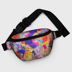 Поясная сумка Patchwork quilt Fashion trend, цвет: 3D-принт — фото 2