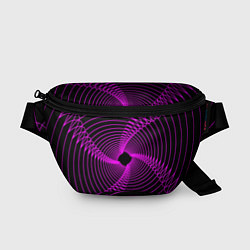 Поясная сумка Неоновая светящаяся спираль, цвет: 3D-принт