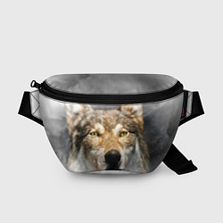 Поясная сумка Волк: зима, цвет: 3D-принт
