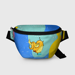 Поясная сумка Желтая слониха - балерина, цвет: 3D-принт