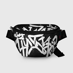 Поясная сумка Иероглифы в стиле граффити, цвет: 3D-принт