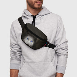 Поясная сумка Волчица с голубыми глазами, цвет: 3D-принт — фото 2