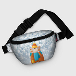 Поясная сумка Медведица в шубе, цвет: 3D-принт — фото 2