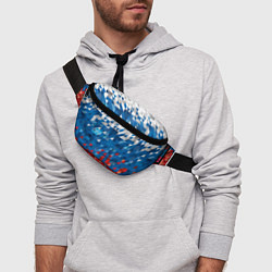 Поясная сумка Полигональный флаг России!, цвет: 3D-принт — фото 2