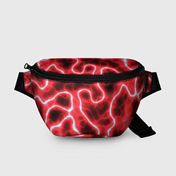 Поясная сумка Огненный камуфляж, цвет: 3D-принт