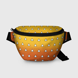Поясная сумка Оранжевое кимоно с треугольниками - Зеницу клинок, цвет: 3D-принт
