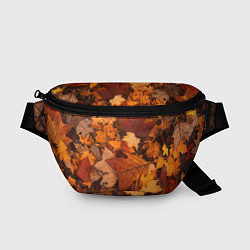 Поясная сумка Опавшие листья, цвет: 3D-принт