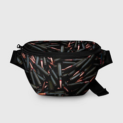 Поясная сумка Черные патроны, цвет: 3D-принт