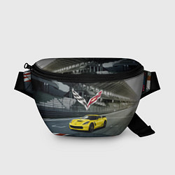Поясная сумка Шевроле Корвет - гоночная команда, цвет: 3D-принт