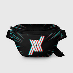 Поясная сумка Символ Darling in the FranXX в стиле glitch на тем, цвет: 3D-принт