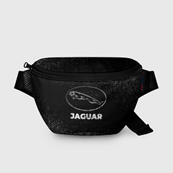 Поясная сумка Jaguar с потертостями на темном фоне, цвет: 3D-принт