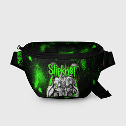 Поясная сумка Slipknot зеленый козел, цвет: 3D-принт