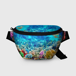 Поясная сумка Дно морское, цвет: 3D-принт