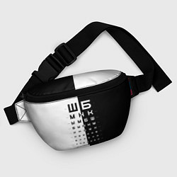 Поясная сумка ШБ черно-белый вариант, цвет: 3D-принт — фото 2