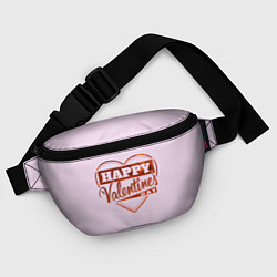 Поясная сумка Happy Valentines Day!, цвет: 3D-принт — фото 2