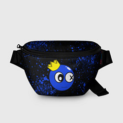 Поясная сумка Радужные друзья - Синий в короне, цвет: 3D-принт
